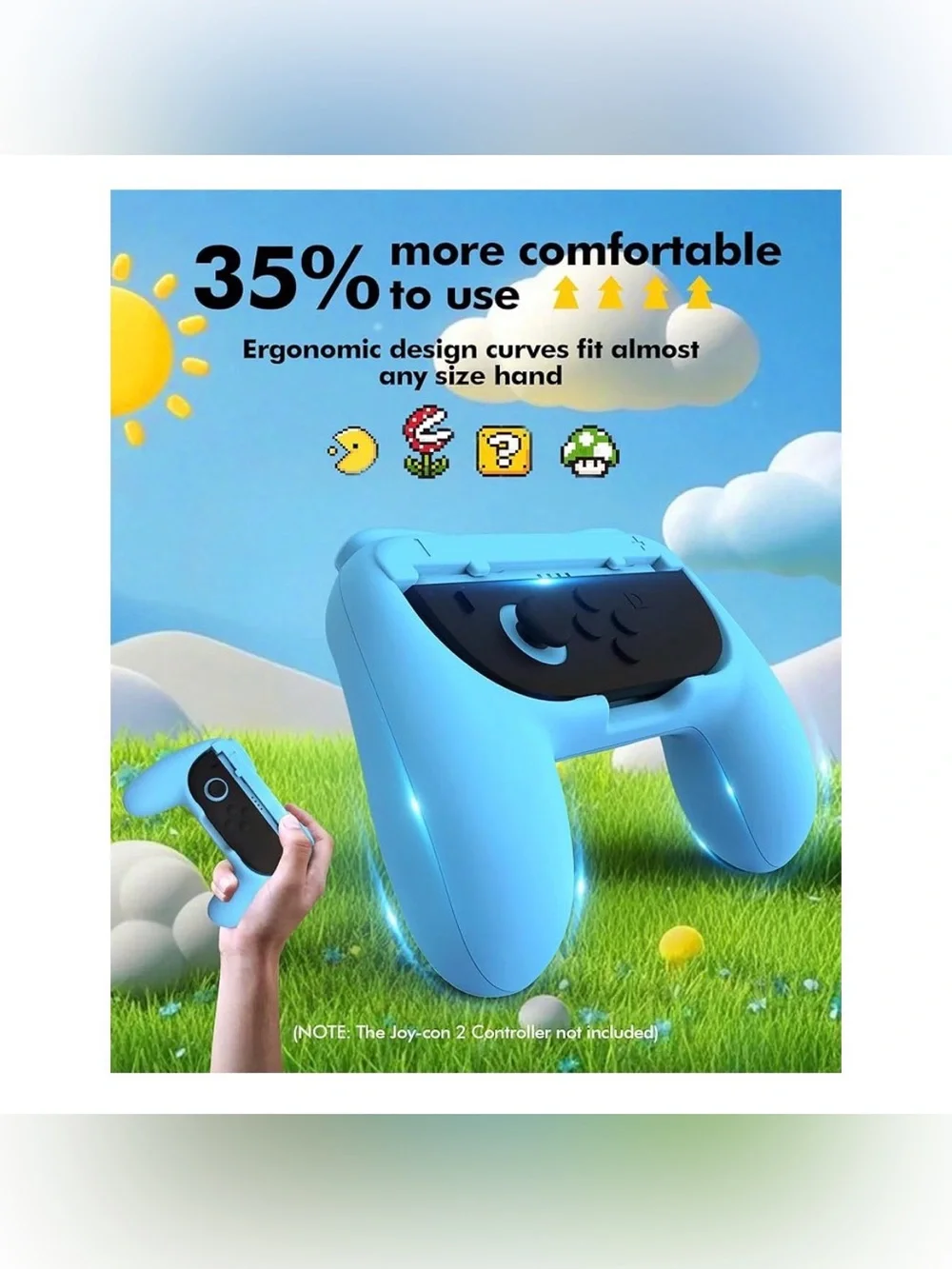 Nintendo Switch Joy-Con Grip Ergonomic Controller Holder Comfort Gaming